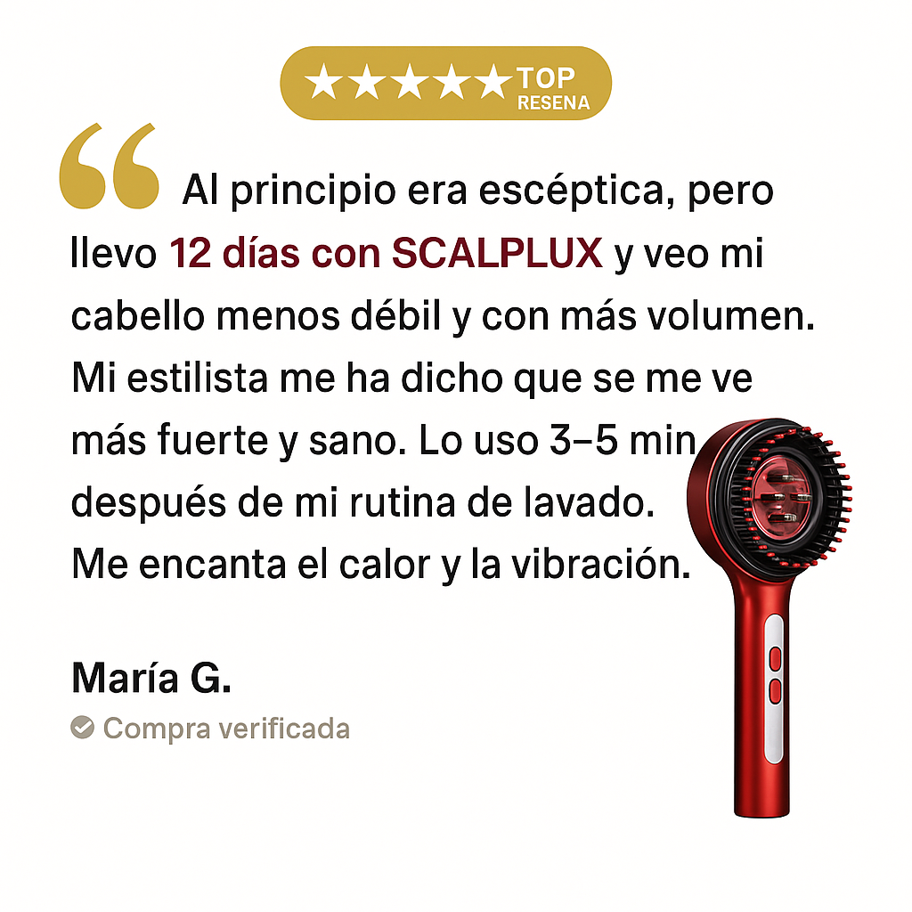 Peine Anticaida Capilar con Infrarroja y microcorriente  - SCALPLUX ™